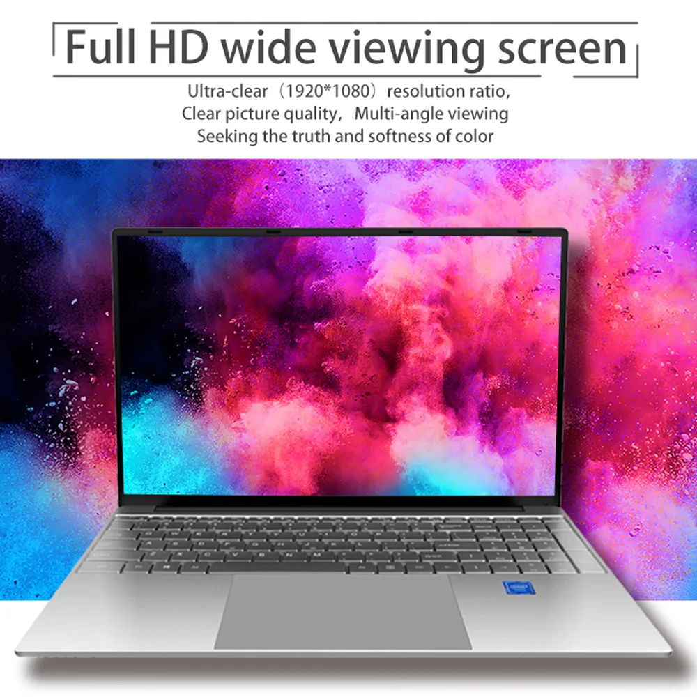 Core i3 ультра-тонкий лаптоп 15,6 дюймов Экран 1920*1080 Дисплей пикселей 8 ГБ+ 1 ТБ/512/256/128/64 жесткий диск игровой Тетрадь Windows10 ОС