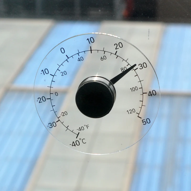 Аналоговый термометр для дома на открытом воздухе прозрачный измеритель