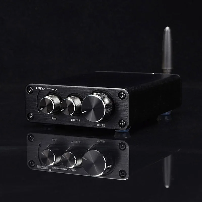Lusya TPA3116 QCC3003 Bluetooth 5,0 HiFiPower усилитель 50 Вт* 2 канальный домашний аудио усилитель с регулировкой высоких частот I4-005-6-7