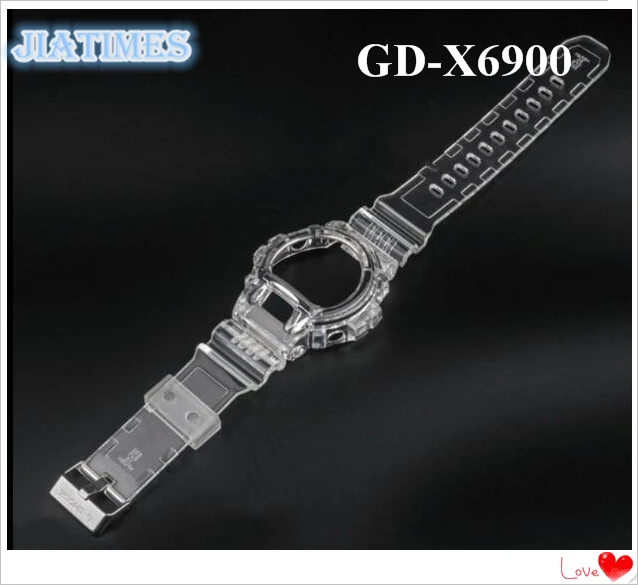 1 комплект Универсальный прозрачный GD-X6900 ремешок для часов и ободок для замены часов