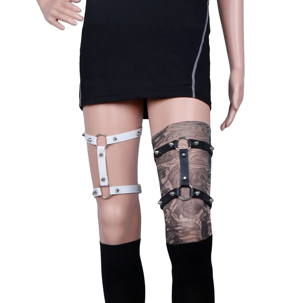 Женские ремни на подтяжках в стиле панк кожаные готическом для костюмированной