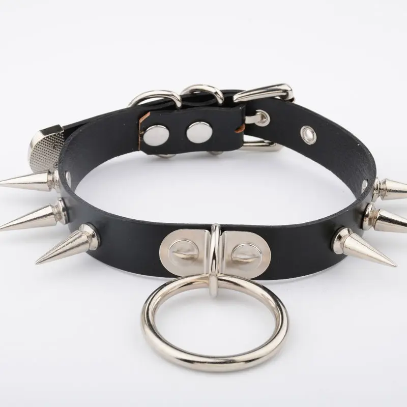 Ожерелье чокер ручной работы из натуральной кожи в готическом стиле|drop necklace|necklace