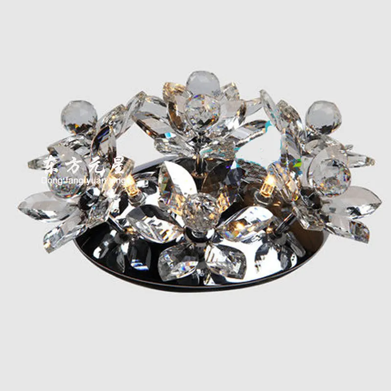 crystal ceiling light LED lamp flower indoor lighting living room bedroom dining decoration lustre | Лампы и освещение