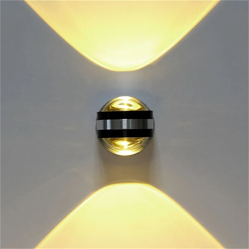 Светодиодная настенная лампа крусветильник я современная алюминиевая в виде