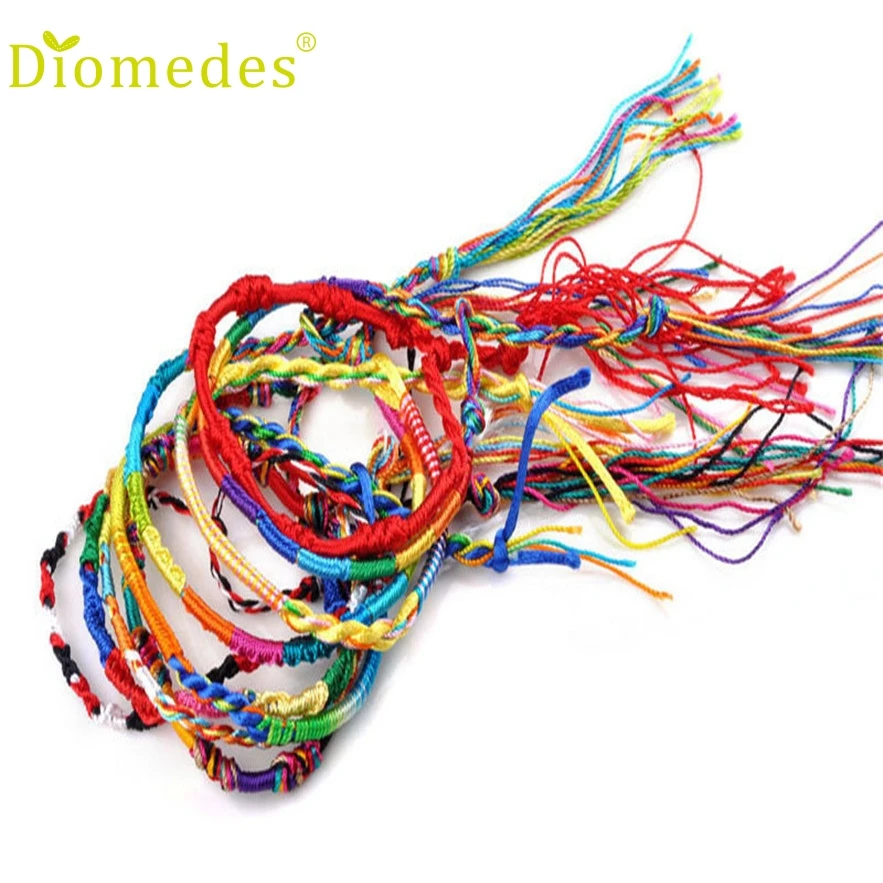 Стильный бар 20 шт оптом ювелирные изделия Лот плетеные пряди дружбы шнуры ручной