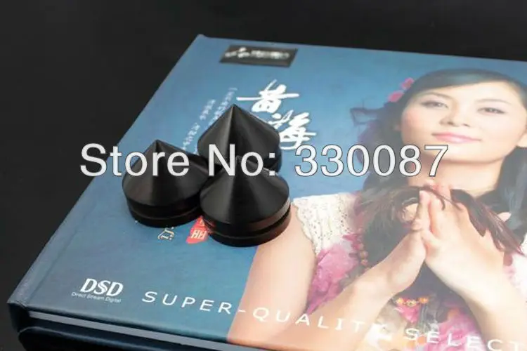 

3pieces Q1 small Ebony isolation Speaker feet 23mm*20mm