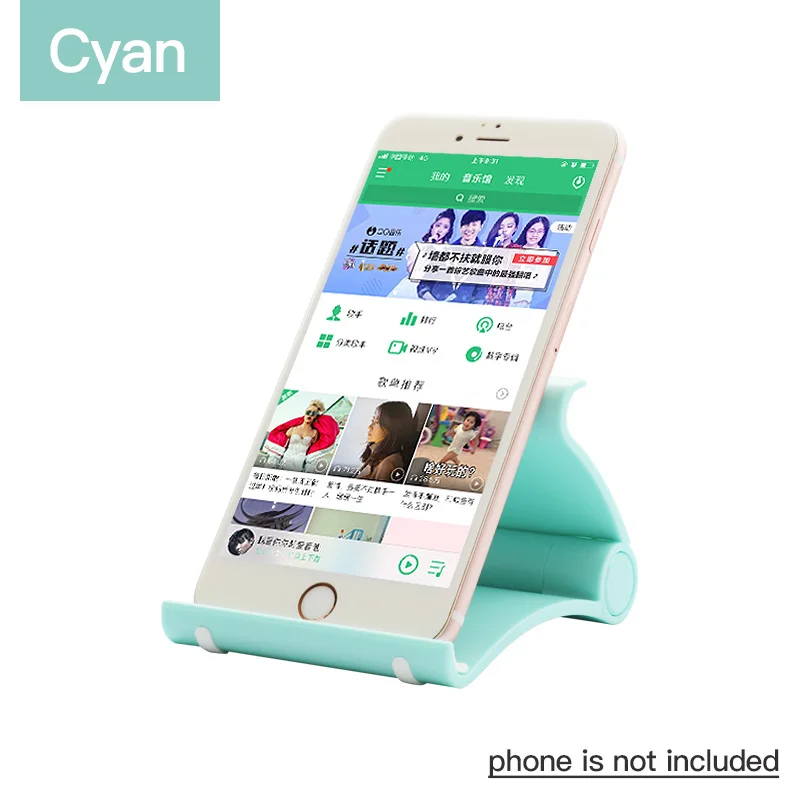 Cyan Vention Универсальный держатель для мобильного телефона Подставка держатель для смартфона настольная подставка для телефона iPhone Xiaom huawei samsung планшета мобильного телефона - Цвет: Cyan