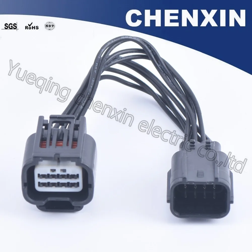 

Black 8Pins car waterproof auto connector line speed Plug Oxygen Sensor Extension Wire Harness 7283-2148-30 7282-2148-30