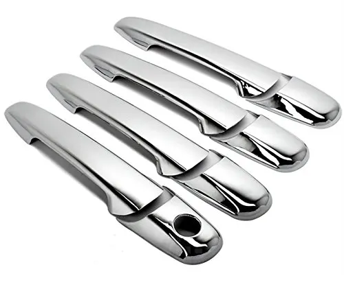 Chrome 4 Дверные рамы крышки ручки W/O пассажирской стороны замочную скважину для 06 12