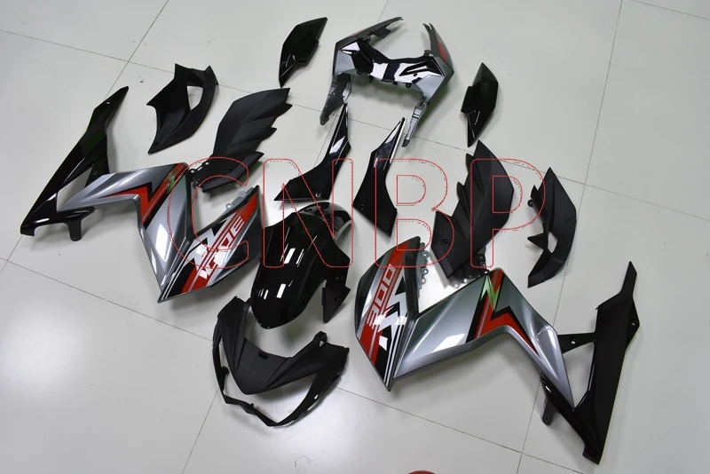 Abs обтекатель Z300 Z250 2015 2018 Черный Серебряный Кузов для Kawasaki Z300r Z250R 15 Обтекатели Z 250