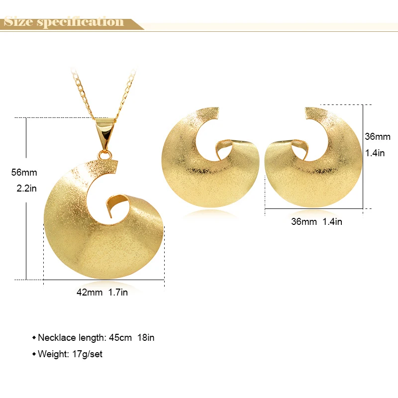 Массивные ювелирные изделия Sunny Jewelry роскошный модный комплект украшений серьги
