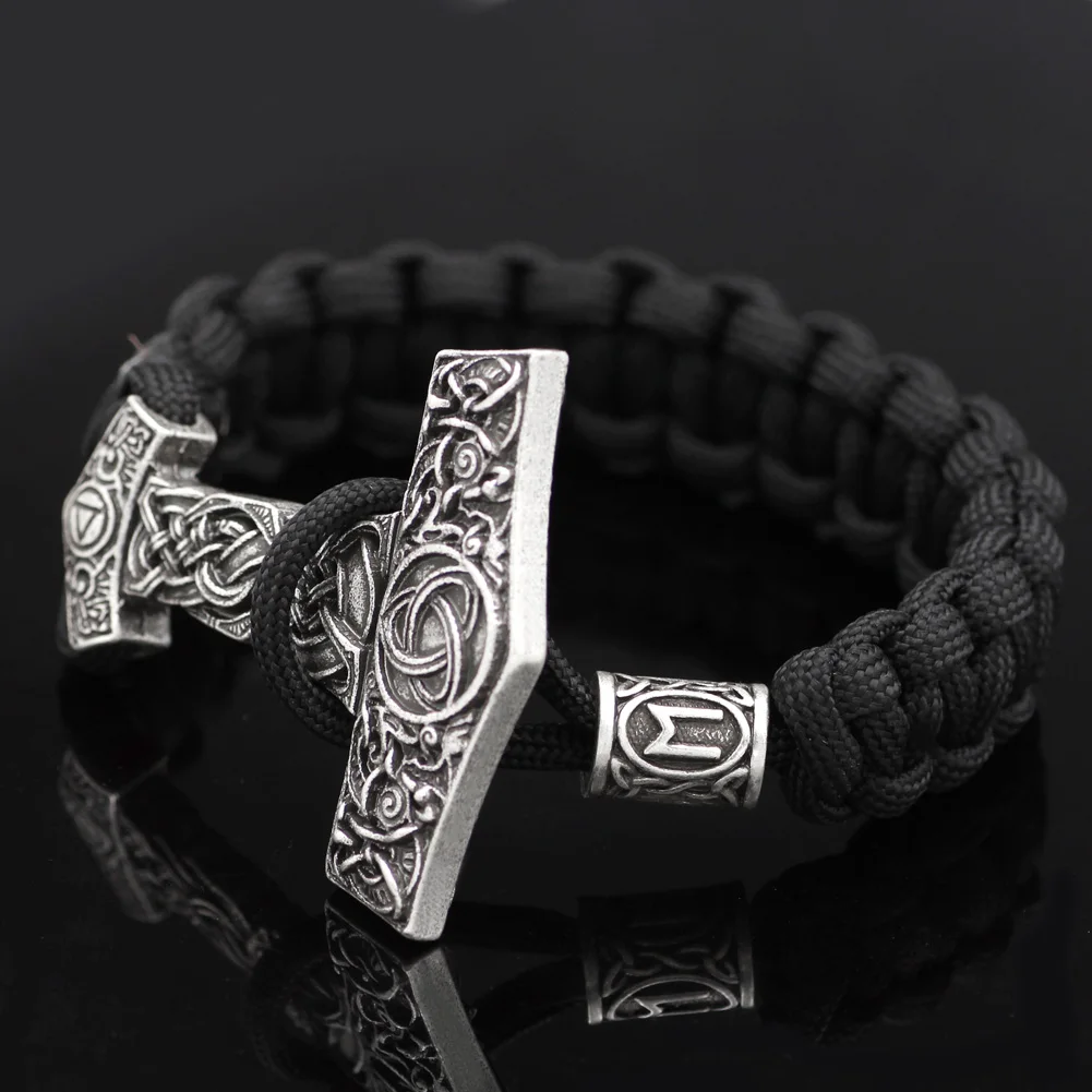 Мужские Руна викингов Thor Hammer амулет в виде молота скандинавский символ Одина