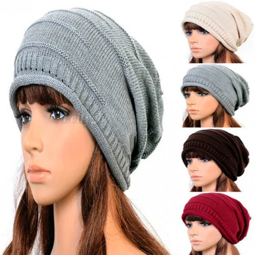 2017 зимняя женская шапка Skullies мужские шапки в стиле хип-хоп вязаная мешковатая