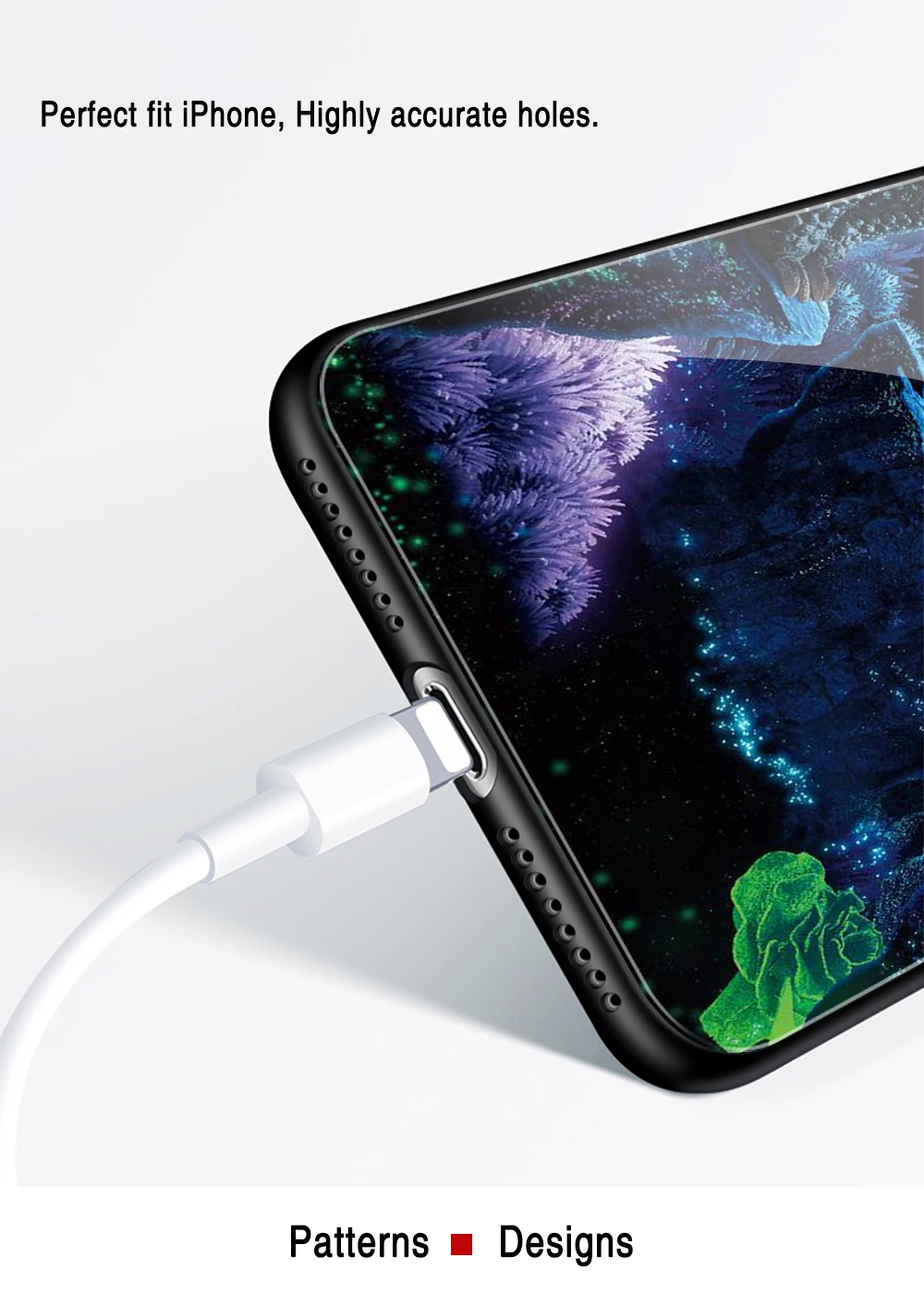 Чехол для iphone xs, чехол из закаленного стекла XR, чехол "Поезд дракона" для iphone 6, 6s, 7, 8 plus, X, XR, XS MAX, 11 pro max