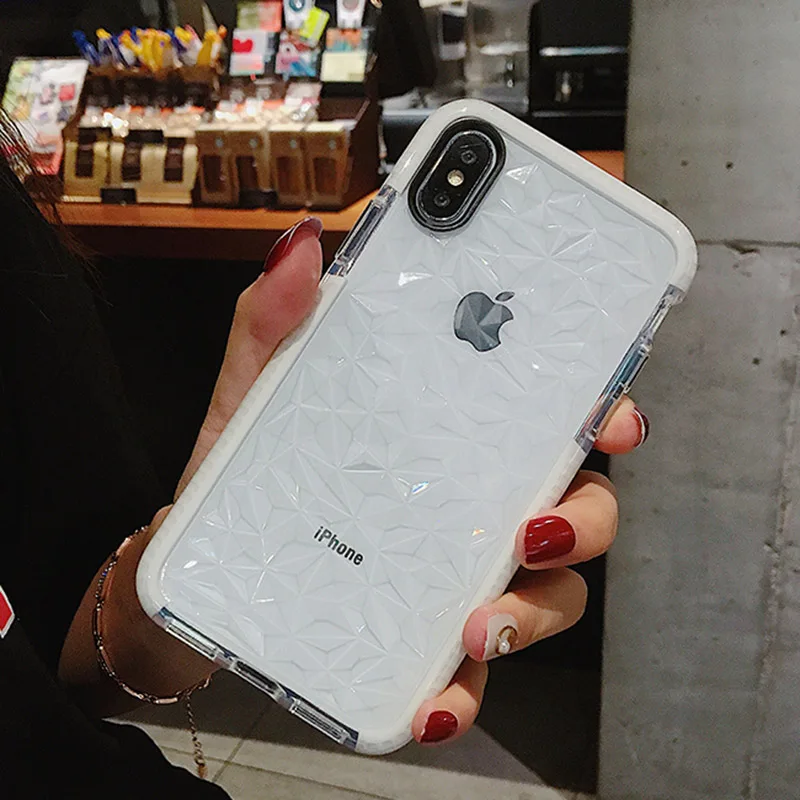 Роскошный чехол для iPhone X XR XS Max Jelly Girly 7 8 PLUS 6 s Plus мягкий ТПУ прозрачный