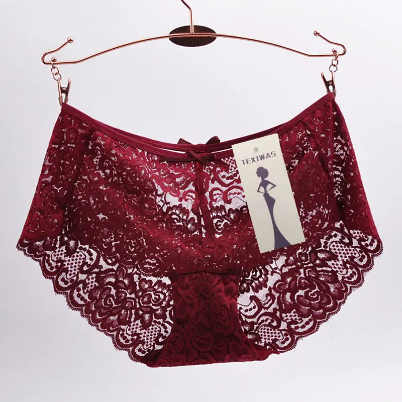 4 шт./лот трусики модные кружевные сексуальные для женщин бесследные хлопковые с
