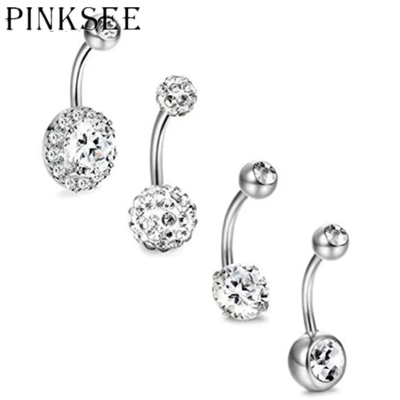 Женское кольцо для пирсинга живота PINKSEE в стиле рок | Украшения и аксессуары