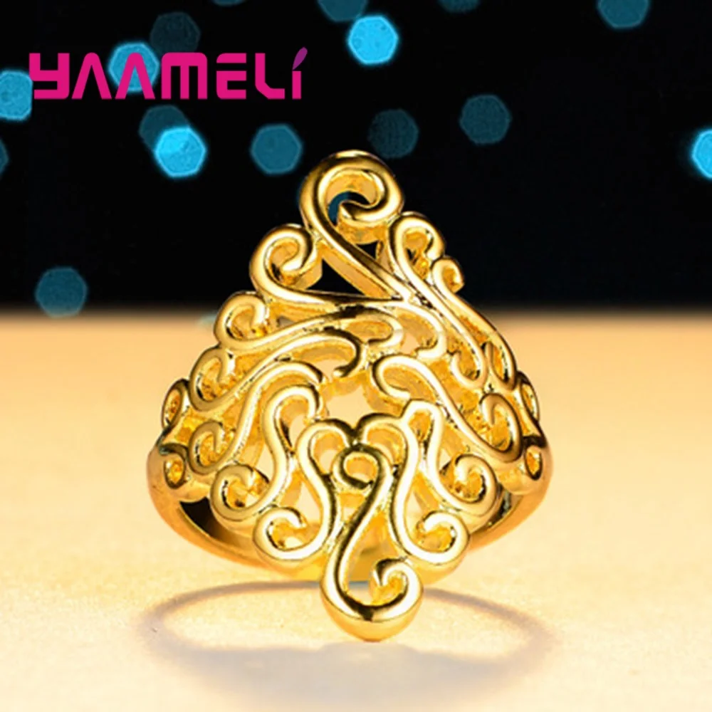 Новое поступление модное ретро кольцо из стерлингового серебра 925 пробы женские