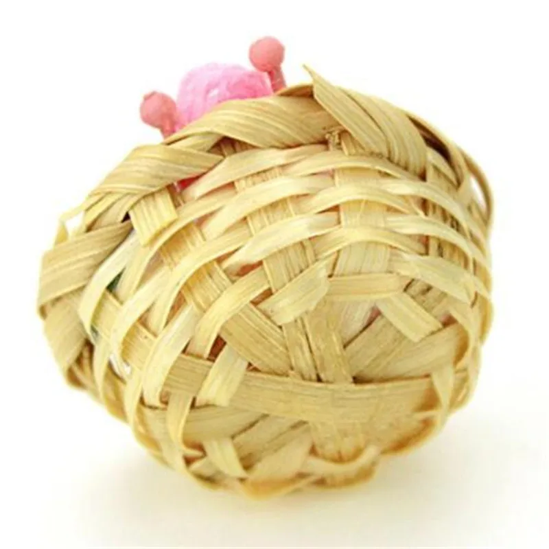 Eatingbiting (R) кукольная Миниатюра 1:12 Весы мини Вязание шерстяные шарики с корзиной