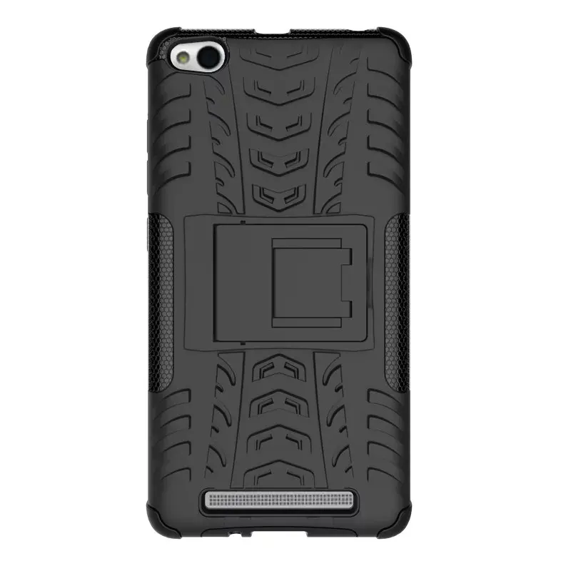 New Tire Style Tough Rugged Dual Layer Hybrid Hard KickStand Duty Armor Case With Bracket For Xiaomi Hongmi 3 Redmi |