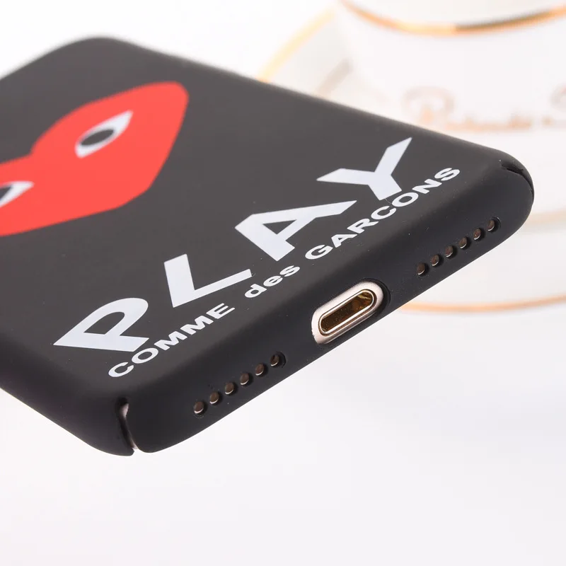 KMAX Matte LOVE Heart &quotPLAY&quot Letter Soft PC Hard Back Cover For iPhone 6 6S Plus 7 plus 8 5 5S SE Phone Case Capa Shell |