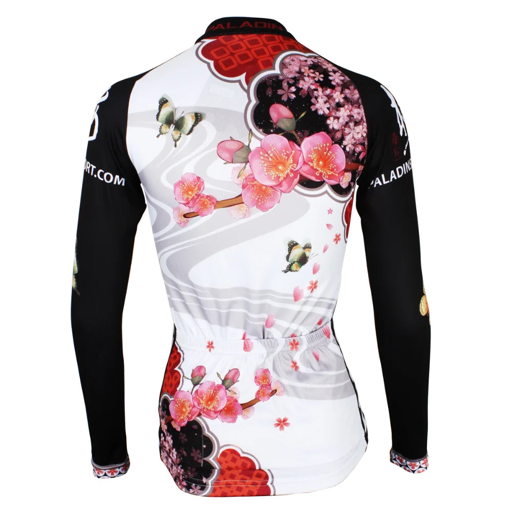 Cycling Clothing Real Mavic 2017 Bike Jerseys Plum Flower Women Polyester Long Sleeve Breathable Bicycle New Multicolor | Спорт и