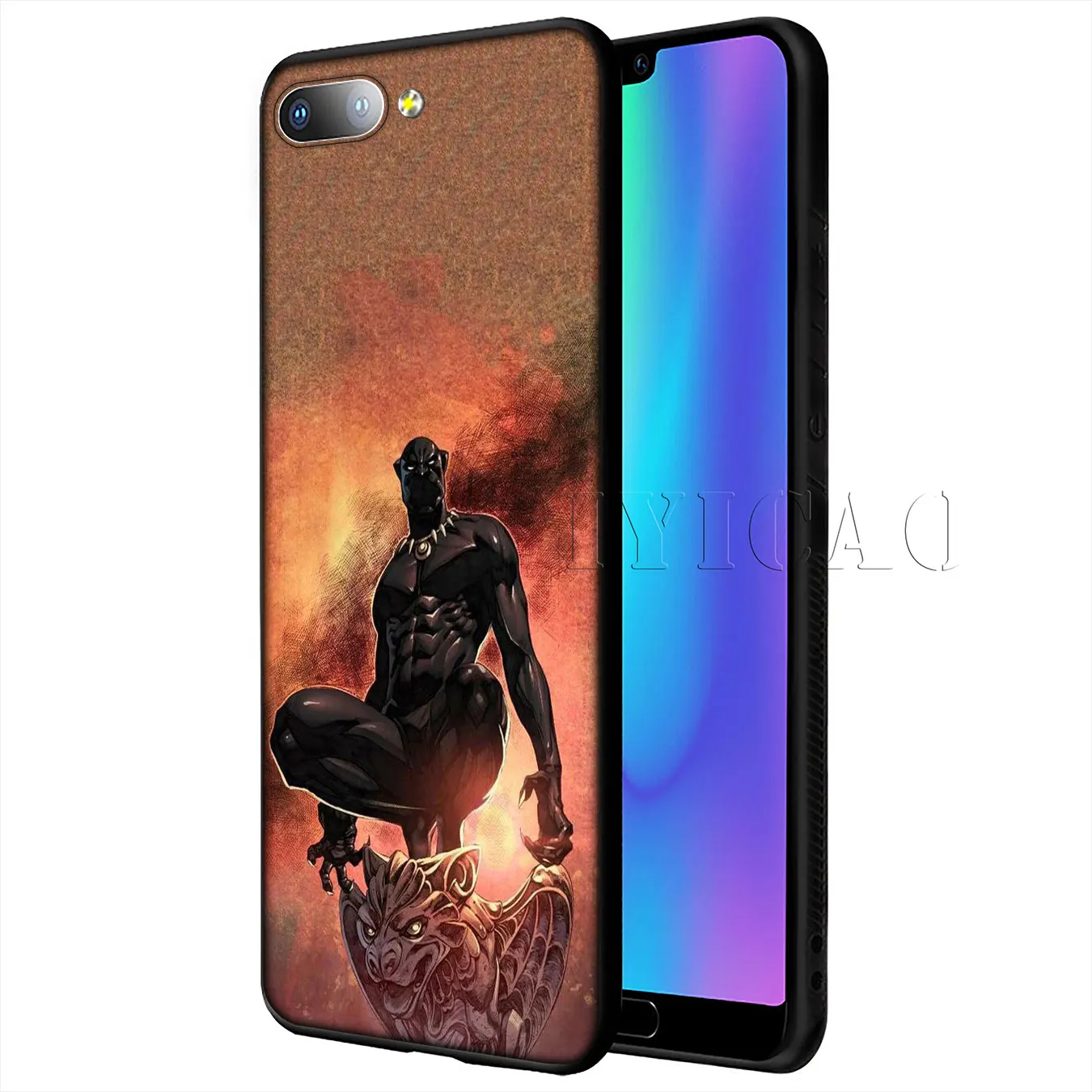 IYICAO Мстители Marvel Черная пантера мягкий чехол для Huawei Y9 Y7 Y6 Prime 2019 Honor 20 8C 8X 8 9 9X 10 Lite 7C