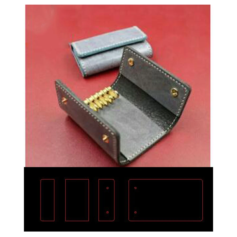 

DIY key holder leather bag die cut knife mould hand punch tool set