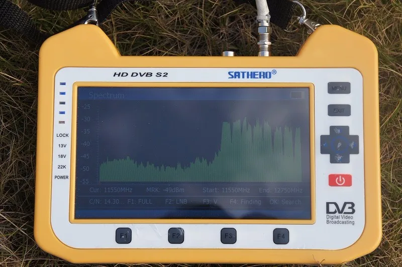 Sathero SH-910HD DVB-S2 цифровой спутниковый искатель метр Satfinder HD с функцией анализатора спектра в реальном времени HD Outpu