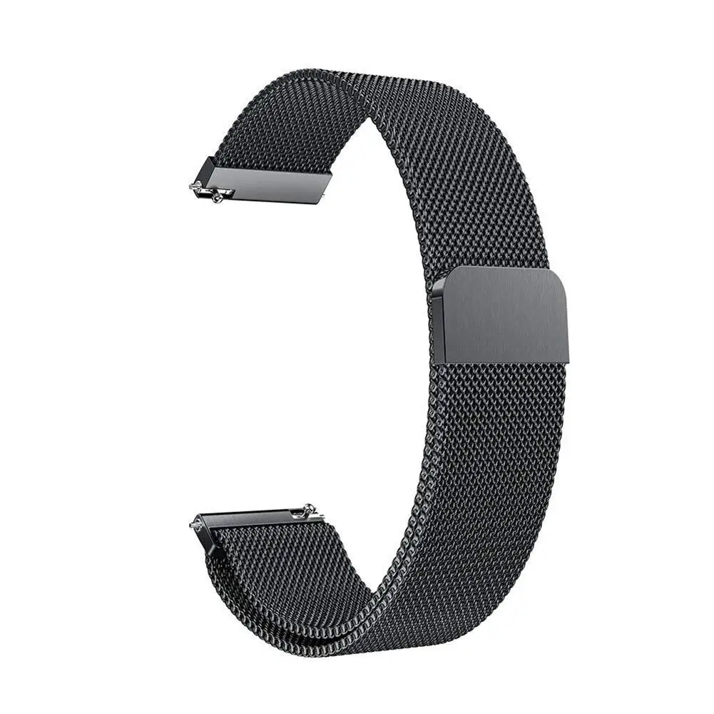 Black Для Garmin vivoactive3 Миланская петля магнитный металлический браслет из нержавеющей стали для Garmin vivoactive3 ремешок для часов - Цвет: Black