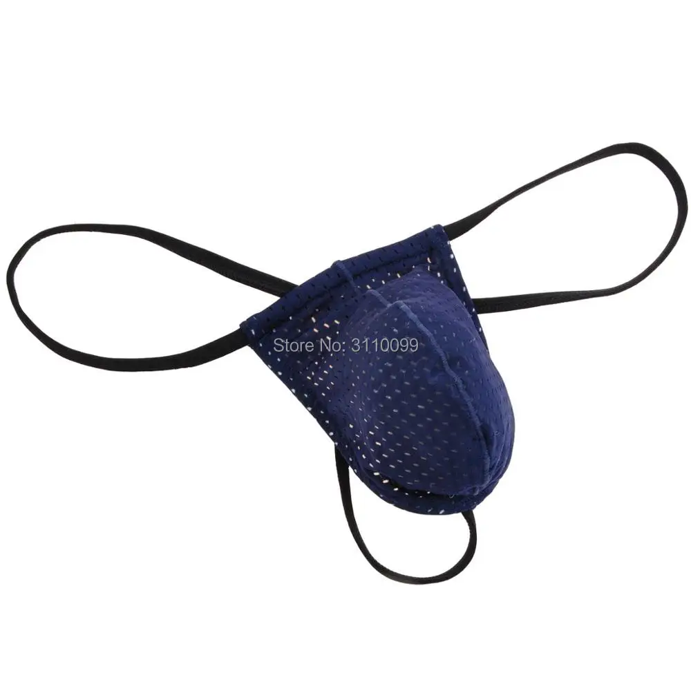 Дышащие сетчатые сексуальные бикини с дырками нижнее белье мужские стринги и g