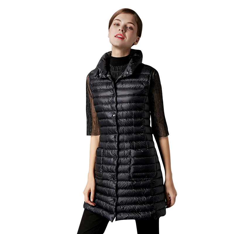 Kopen Ultra Licht Donsjack Vrouw Jassen Winter 2020 Eend Kap Staande Kraag Single Breasted Casual Slim 90 Down Jas Vrouwelijke