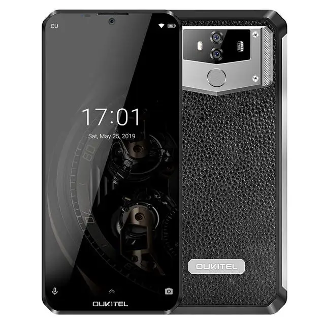 OUKITEL K12 6G ram 64G rom Android 9,0 мобильный телефон 6," 19,5: 9 MTK6765 10000mAh 5 V/6A Быстрая зарядка отпечатков пальцев Смартфон - Цвет: Черный