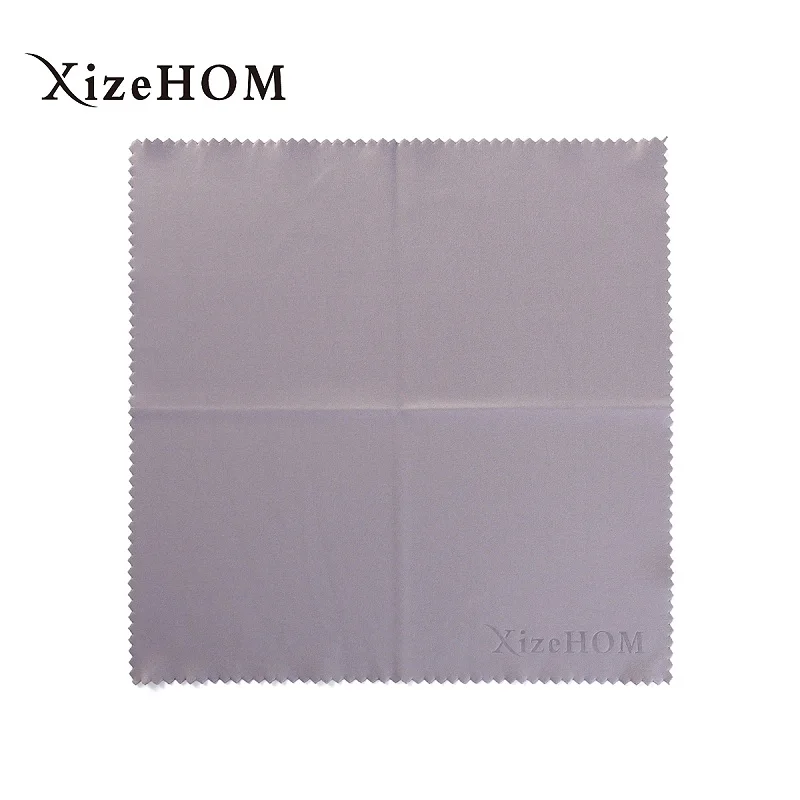 Светло-серый XizeHOM 30*30 см/2 шт Большая ткань из микрофибры для очков Солнцезащитные очки характеристики тканевая салфетка для чистки очков черная чистая ткань для линз - Цвет: Светло-серый