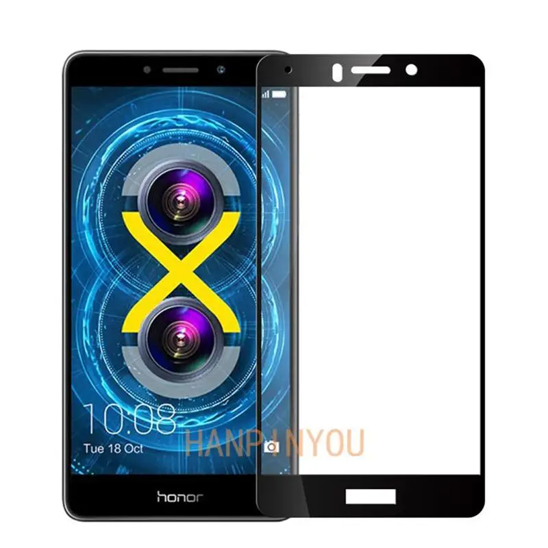 Для Huawei Honor 6X / Mate 9 Lite GR5 2017 9H твердость 2.5D полное покрытие Закаленное стекло пленка