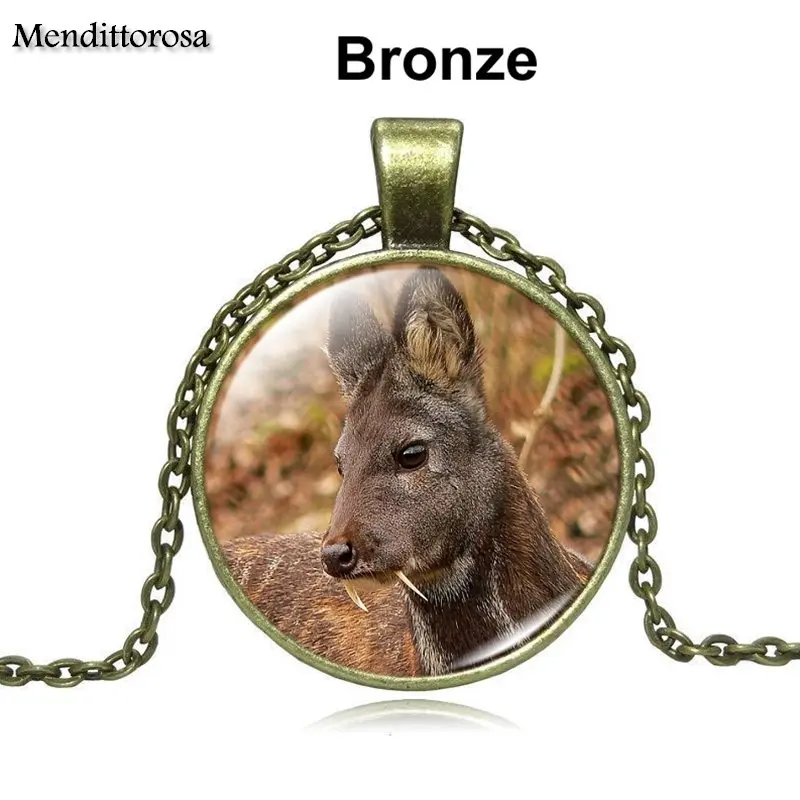 Винтажное ювелирное изделие Mendittorosa с бронзовым покрытием колье кабошоном