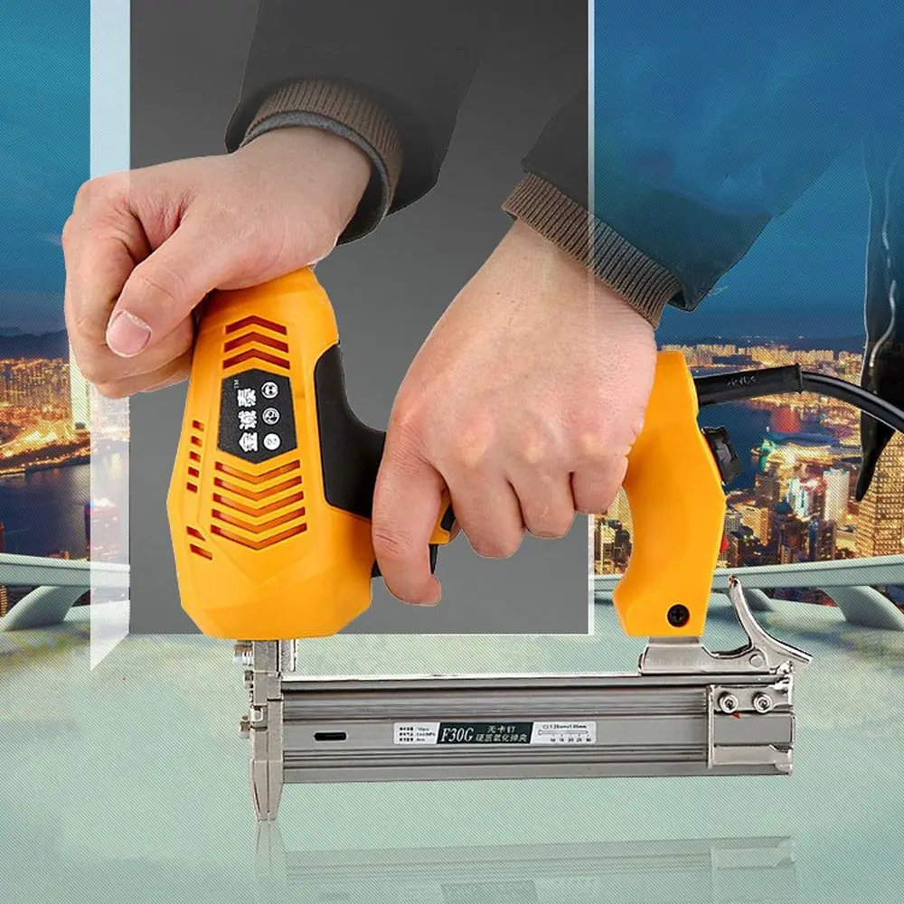 220 В гвоздь пистолет Электрический высокой мощности для мебели полоски кухонные