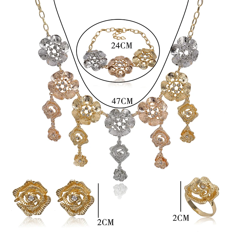 Zuodi Dubai Gold Colorful jewelry sets Nigerian Wedding African Beads Jewelry Sets Fashion Turkey woman Bridal set Brand | Украшения и