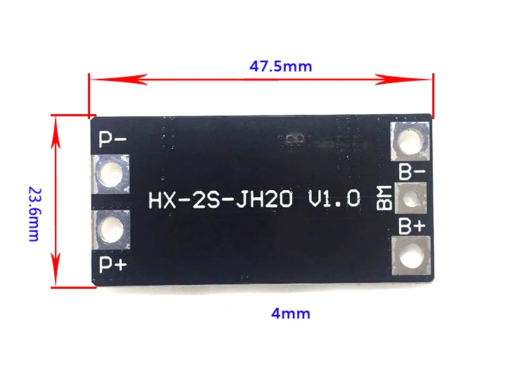 2S 3,7 V 7,4 V 8,4 V литиевая батарея 2 ячейки 18650 Защитная плата с балансом 15A 20A 40A BMS Li-Ion Lifepo4 Модуль платы за зарядное устройство