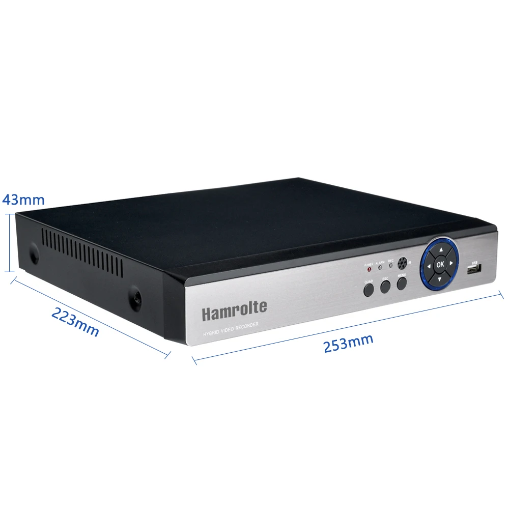 Hamrolte 5MP AHD DVR 4CH/8CH 5 в 1 гибридный рекордер безопасности для 5MP/4MP 1080P TVI CVI аналоговая