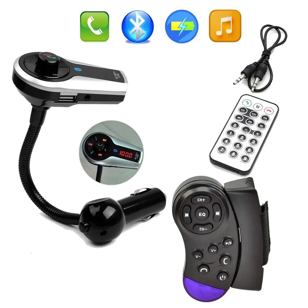 Fm передатчик Bluetooth Handsfree Car Kit ЖК дисплей mp3 аудио плеер Радио адаптер для iphone
