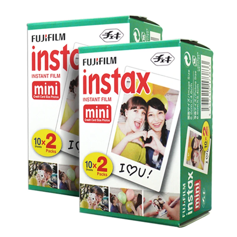 Fujifilm Instax Mini 8 Plus Camera Honey + Fuji Instant 40 Film White Edge Photo Picture Plain | Электроника
