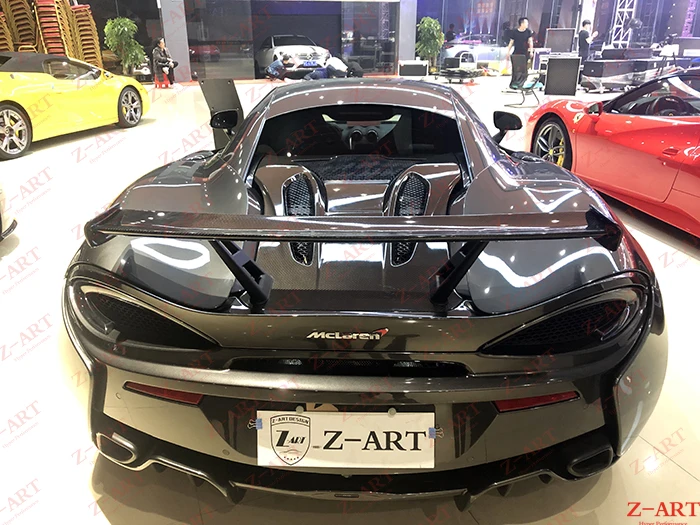 Z-ART углеродного волокна задний спойлер для Mclaren 540 570S заднее крыло 570 GT 4 углерода |