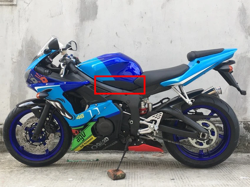 Обтекатель боковой панели бака из углеродного волокна для YAMAHA YZFR6 YZF R6 YZF600 2003 2004