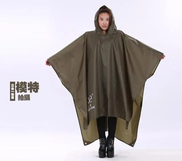 Пончо для путешествий портативный тройной дождевик пончо улицы походы