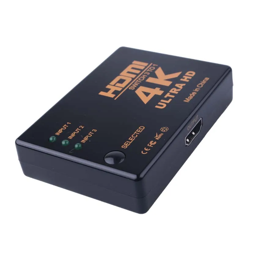 Elitooop 4K * 2K 3 входа в 1 выход HDMI Коммутатор концентратор сплиттер тв переключатель