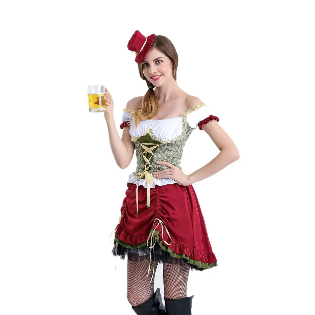 Женский костюм Oktoberfest мода для женщин фестиваль миди/длинное платье пивной сцена