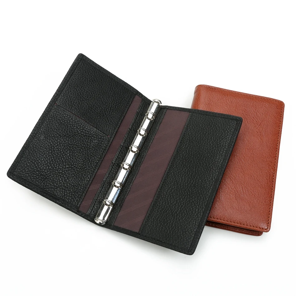 Кожаная записная книжка мини-размер 45 листов 100 г/см бумажная подкладка