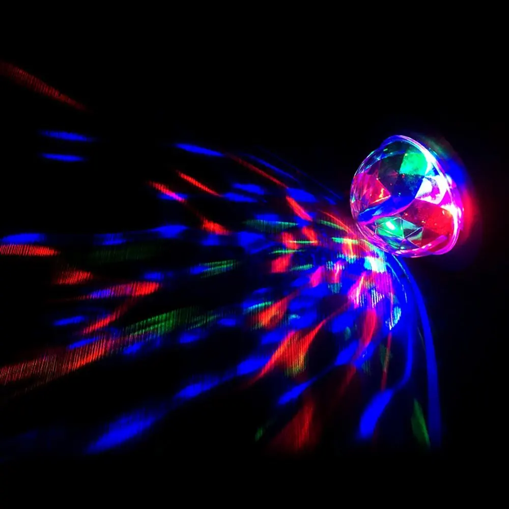 Разноцветные вечерние дискотечные Бальные огни RGB 6 Вт LED Стробоскоп Вращающийся
