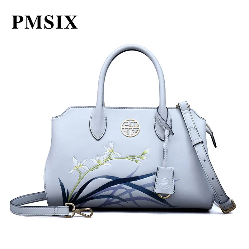 Женские сумки PMSIX брендовые дизайнерские большой вместимости женские с вышитыми